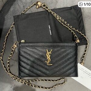 YSL monogram clutch & crossbody